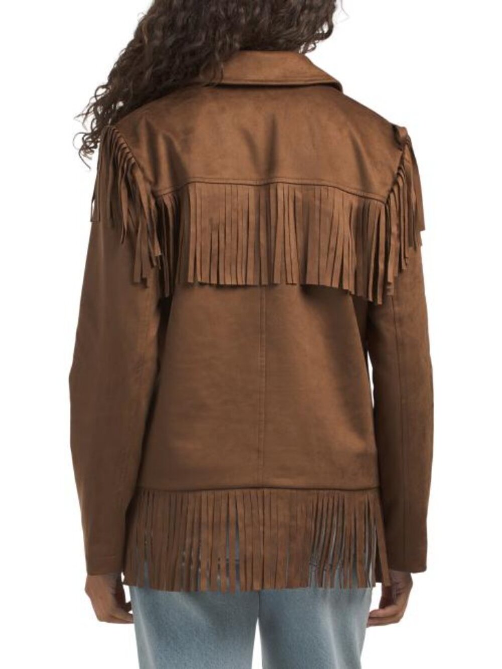 7 FOR ALL MANKIND Fringe Faux Suede Jacket - Picture 2 of 2